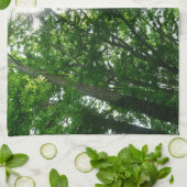 Blick auf die Bäume des Sommers Handtuch (Gefaltet)