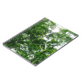 Blick auf die Bäume des Sommers Notizblock (Linke Seite)