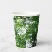 Blick auf die Bäume des Sommers Pappbecher (Rechts)