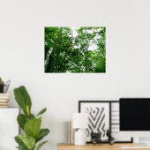 Blick auf die Bäume des Sommers Poster (Heimbüro)