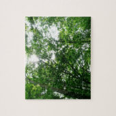 Blick auf die Bäume des Sommers Puzzle (Vertikal)
