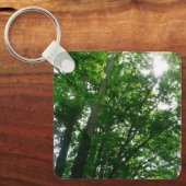 Blick auf die Bäume des Sommers Schlüsselanhänger (Vorderseite)