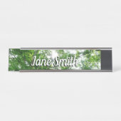 Blick auf die Bäume des Sommers Schreibtischnamensplakette (Vorderseite )