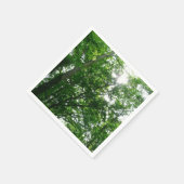 Blick auf die Bäume des Sommers Serviette (Ecke)