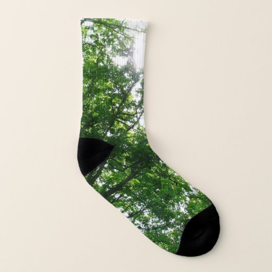 Blick auf die Bäume des Sommers Socken (Links - Innen)