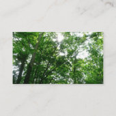 Blick auf die Bäume des Sommers Visitenkarte (Rückseite)