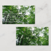 Blick auf die Bäume des Sommers Visitenkarte (Vorne/Hinten)