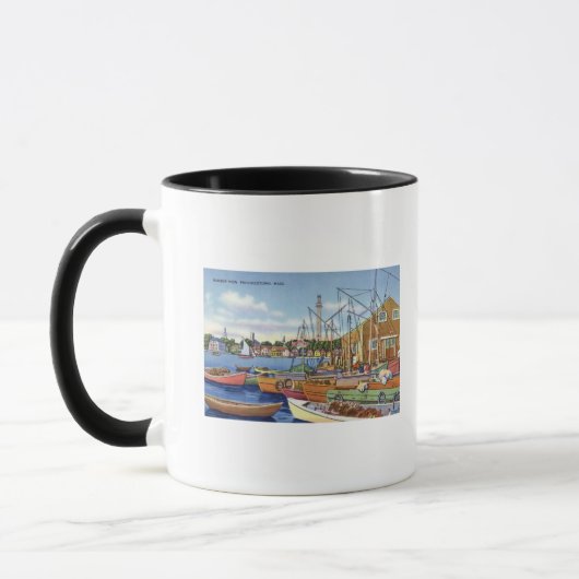 Blick auf die Boote im Hafen Tasse (Links)