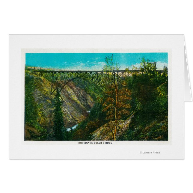 Blick auf die Brücke des Hurrikans, Alaska (Vorderseite (Horizontal))