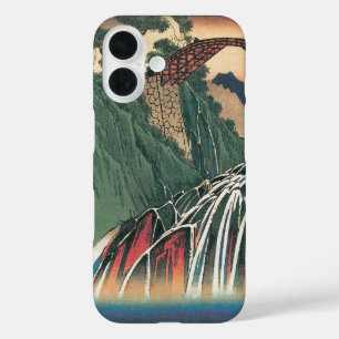 Blick auf die Brücke über den Ina-Fluss, Nojiri vo iPhone 16 Hülle