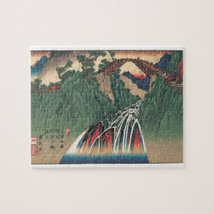 Blick auf die Brücke über den Ina-Fluss, Nojiri vo Puzzle