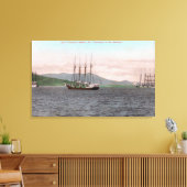 Blick auf die Bucht und den Berg Tamalpais Leinwanddruck (Insitu (Wohnzimmer))