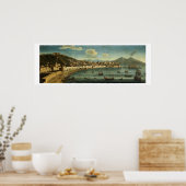 Blick auf die Bucht von Neapel vom Golf von Chiaia Poster (Küche)