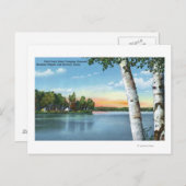 Blick auf die Camping des Staat Postkarte (Vorne/Hinten)