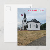 Blick auf die Cardiff Bay Kirche Postkarte (Vorne/Hinten)