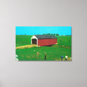 Blick auf die Catlin Bridge Leinwanddruck