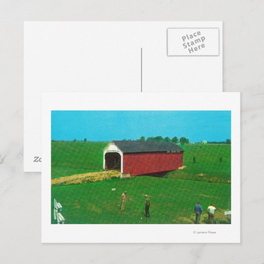 Blick auf die Catlin Bridge Postkarte (Vorne/Hinten)