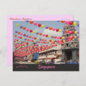 Blick auf die Chinatown Singapore Postkarte (Vorne/Hinten)