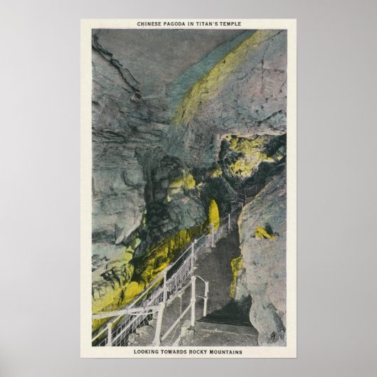 Blick auf die chinesische Pagode im Titantempel Poster (Vorne)