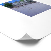 Blick auf die Dünen des Seaside Parks, August 2017 Poster (Ecke)