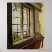 Blick auf die Elbe durch ein Fenster, 1838 Poster (Vorne)