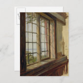 Blick auf die Elbe durch ein Fenster, 1838 Postkarte (Vorne/Hinten)