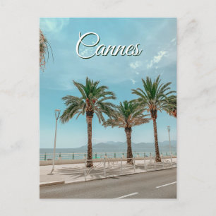 Blick auf die Französische Riviera in Cannes Frank Postkarte