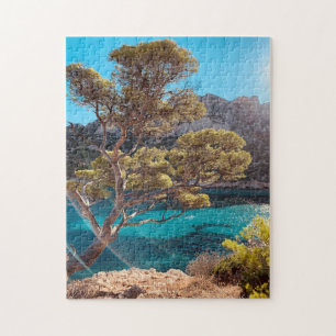 Blick auf die Französische Riviera in Marseille Fr Puzzle