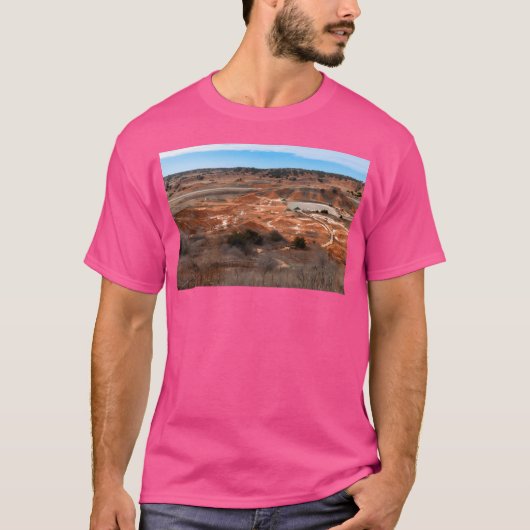 Blick auf die Glanzberge von der Wanderung aus akt T-Shirt (Vorderseite)
