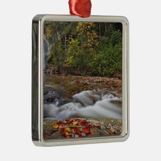 Blick auf die Glashütten im Pisgah National Ornament Aus Metall (Rechts)