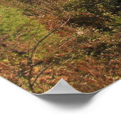 Blick auf die grüne Wiese Poster (Ecke)