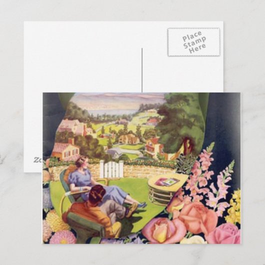 Blick auf die Halbinsel Postkarte (Vorne/Hinten)