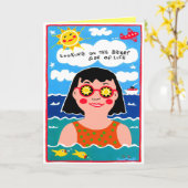 Blick auf die helle Seite Geburtstag Gruß Karte (Gelbe Blume)