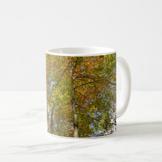 Blick auf die Herbstlaub III farbenfrohe Foliage Kaffeetasse (VorderseiteRechts)