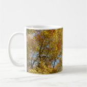 Blick auf die Herbstlaub III farbenfrohe Foliage Kaffeetasse (Links)