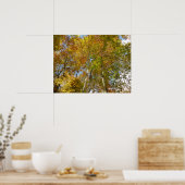 Blick auf die Herbstlaub III farbenfrohe Foliage Poster (Küche)