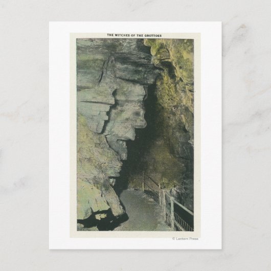 Blick auf die Hexen der Grotten Postkarte (Vorderseite)