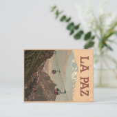 Blick auf die Höhe von La Paz Postkarte (Stehend Vorderseite)