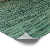 Blick auf die Insel Alcatraz und das Gefängnis Poster (Ecke)