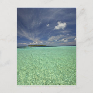 Blick auf die Insel Funadoo von Funadovilligilli 2 Postkarte