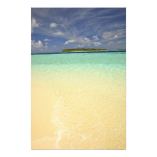 Blick auf die Insel Funadoo von Funadovilligilli Fotodruck
