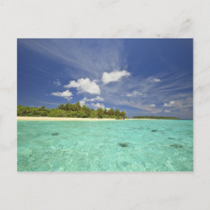 Blick auf die Insel Funadoo von Funadovilligilli Postkarte
