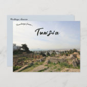 Blick auf die Karthago Tunesien Postkarte (Vorne/Hinten)