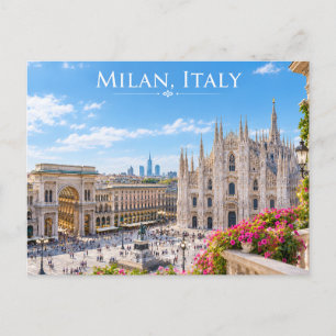 Blick auf die Kathedrale von Duomo Postkarte
