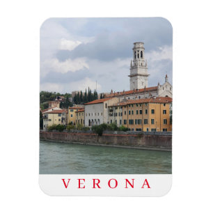 Blick auf die Kathedrale von Verona Kühlschrankmag Magnet
