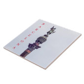 Blick auf die Keramik von Barcelona Kolumbus Fliese (Seite)