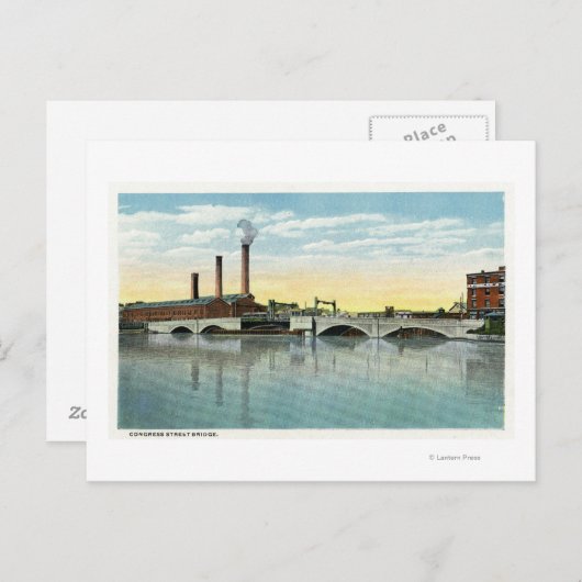 Blick auf die Kongressstraße Postkarte (Vorne/Hinten)