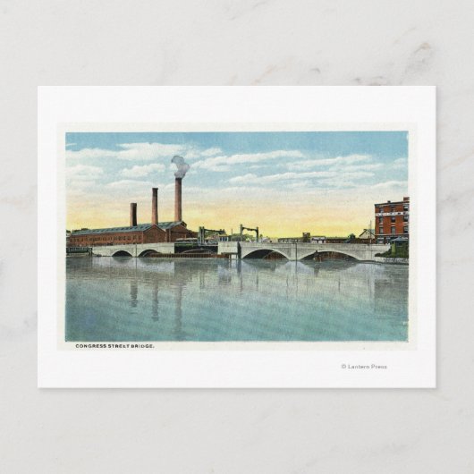 Blick auf die Kongressstraße Postkarte (Vorderseite)