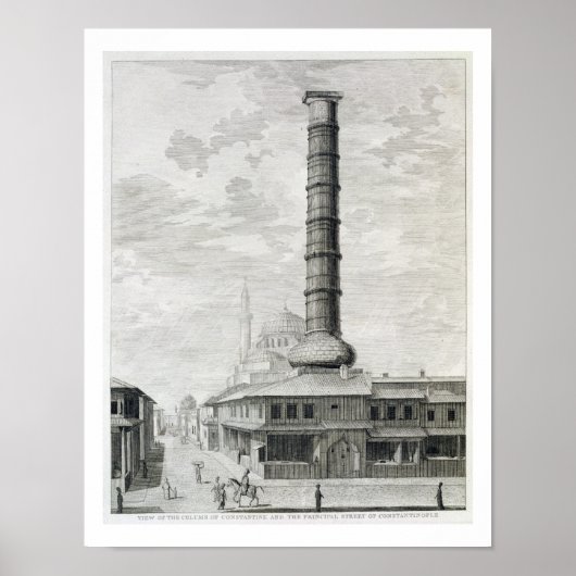 Blick auf die Konstantinsäule und das Fürstentum Poster (Vorne)