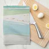 Blick auf die Küste Geschirrtuch (Viertel Falte)